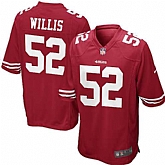 Nike Men & Women & Youth 49ers #52 Willis Red Team Color Game Jersey,baseball caps,new era cap wholesale,wholesale hats